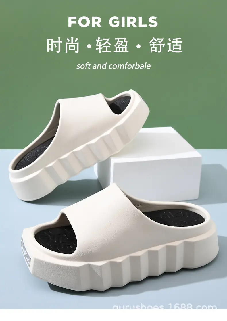 Women's Summer Thick Bottom Non-slip Breathable Square Head Slippers for Women — feature 6