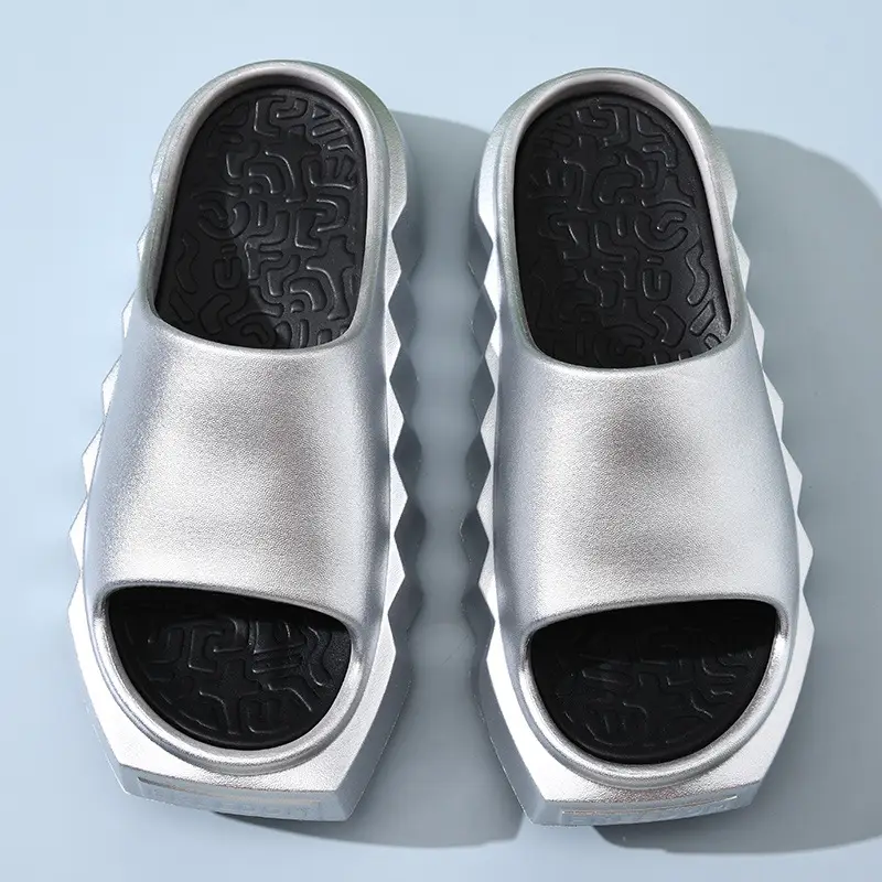 Women's Summer Thick Bottom Non-slip Breathable Square Head Slippers for Women - Image 4