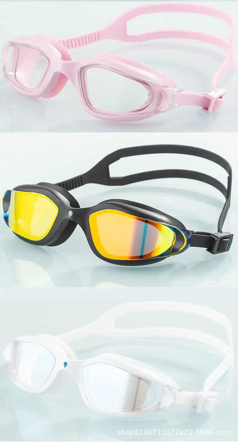 Electroplating HD swimming goggles waterproof anti-fog swimming goggles professional men and women swimming glasses suit swimming goggles wholesale — feature 9