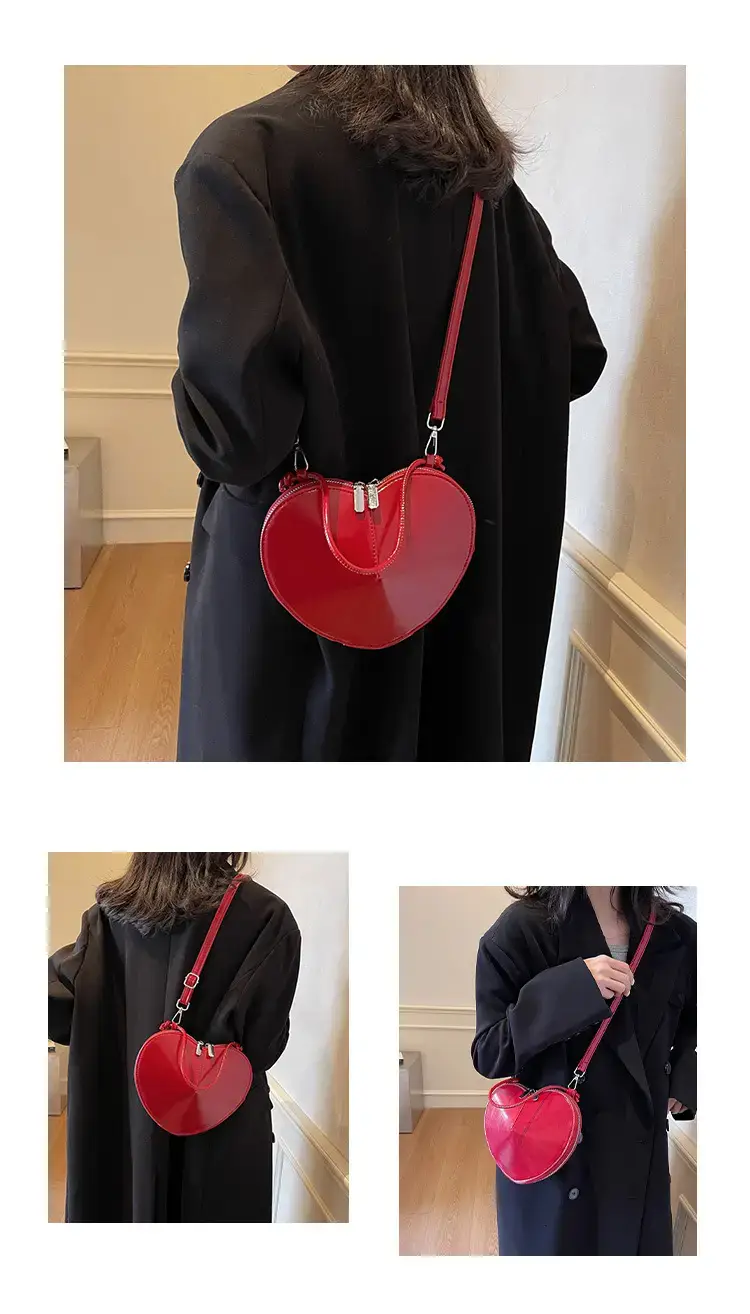 Black 3D Love Shoulder Bag for Women — feature 12