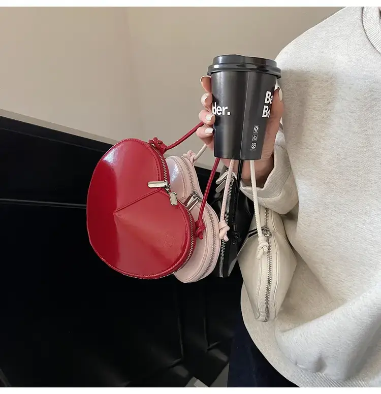 Black 3D Love Shoulder Bag for Women — feature 39