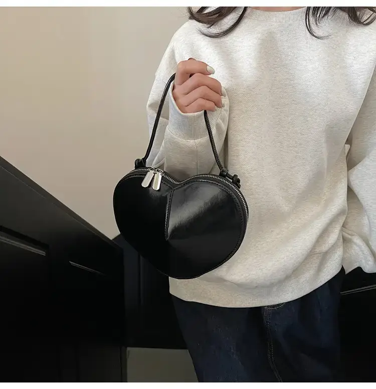Black 3D Love Shoulder Bag for Women — feature 43
