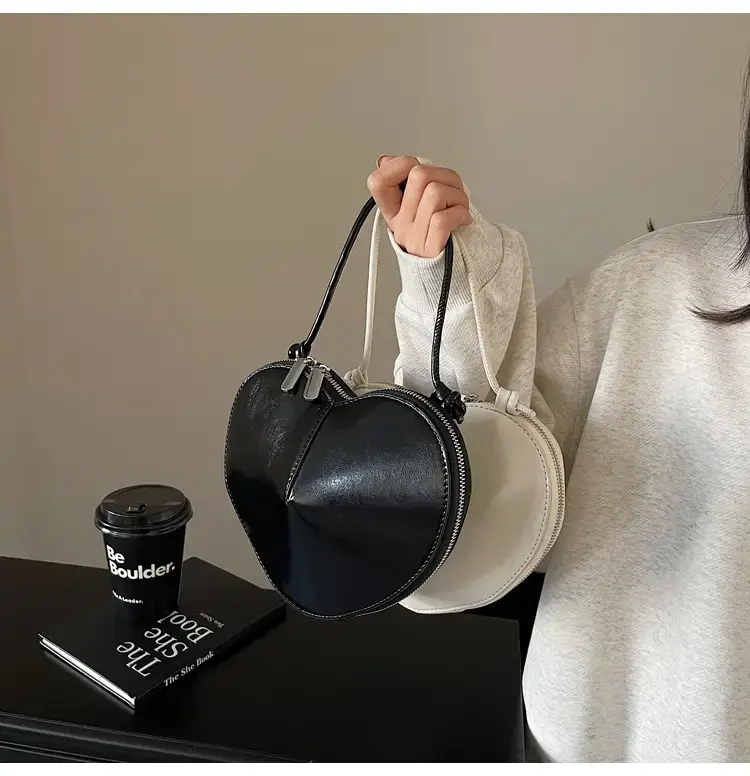 Black 3D Love Shoulder Bag for Women — feature 44