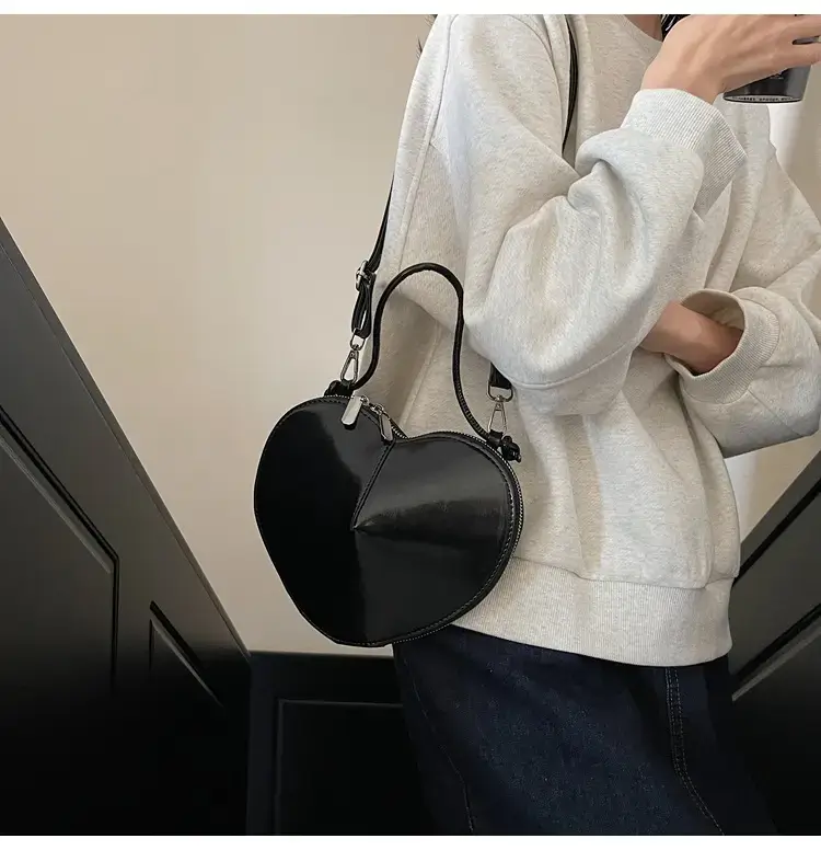 Black 3D Love Shoulder Bag for Women — feature 47