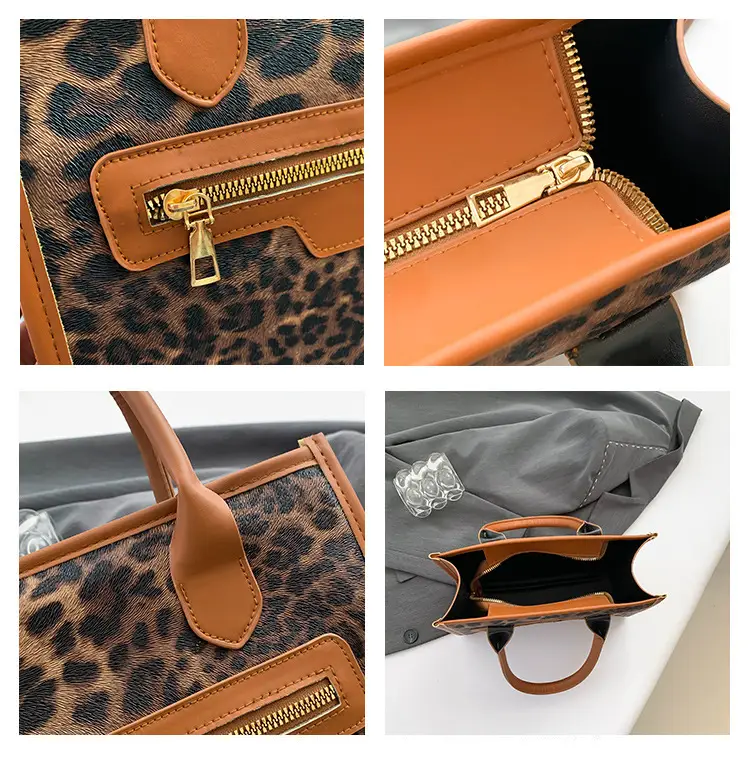 European Leopard Print Large Capacity Women's Shoulder Bag — feature 11