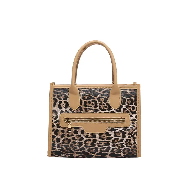 European Leopard Print Large Capacity Women's Shoulder Bag - Image 2