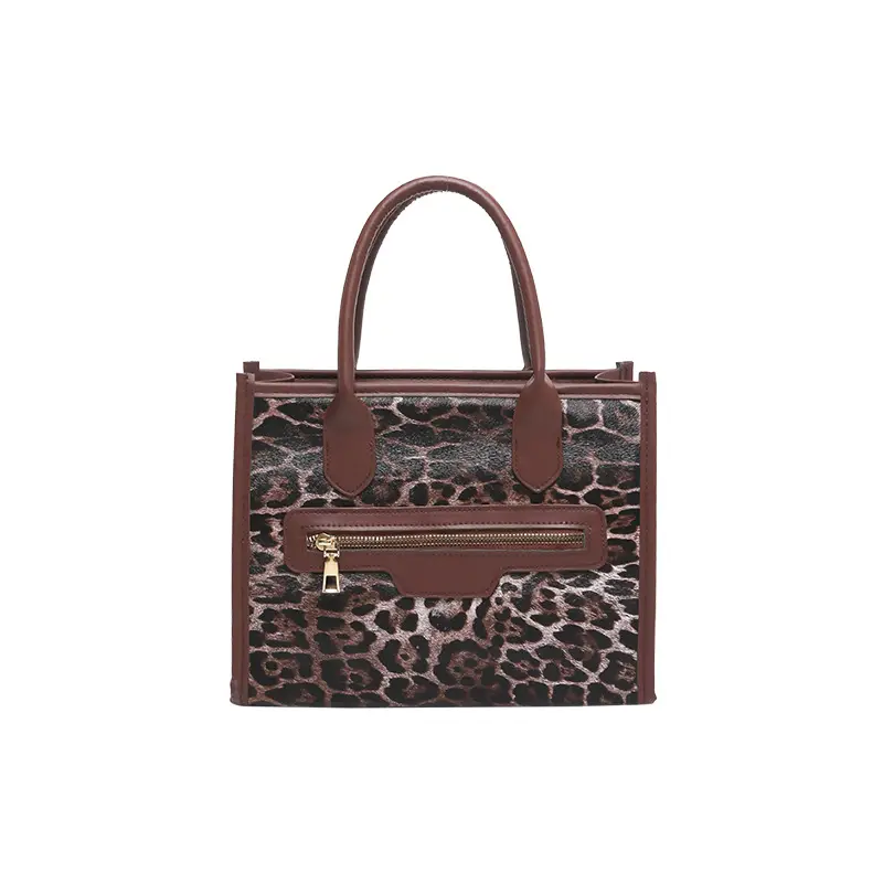 European Leopard Print Large Capacity Women's Shoulder Bag - Image 3