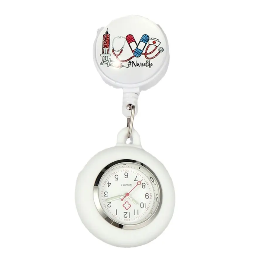 Nurse Watch with Cartoon Design, 3.2cm Diameter, 38g Weight