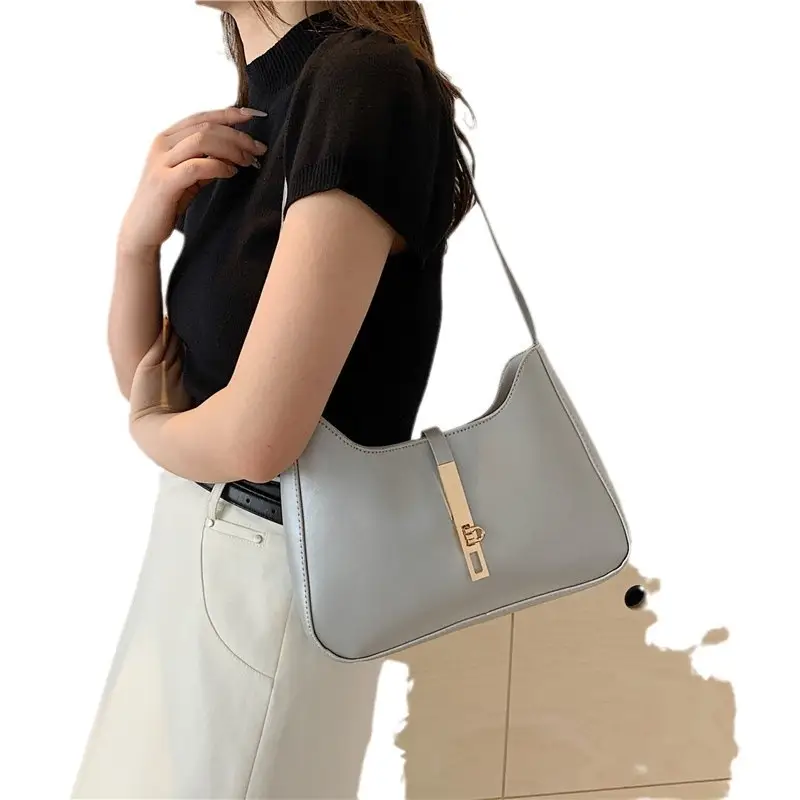 Brown Leather Crossbody Bag with Gold Chain for Women - Image 10