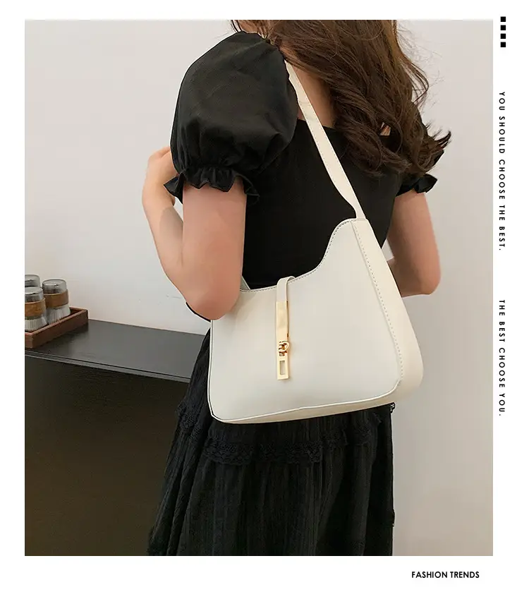 Brown Leather Crossbody Bag with Gold Chain for Women — feature 1