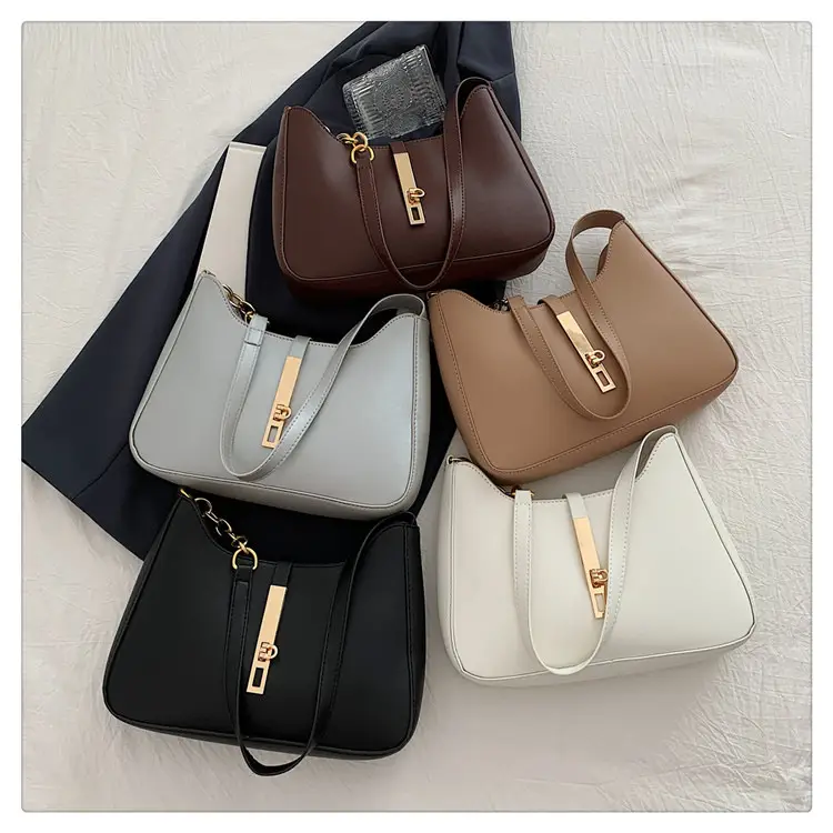 Brown Leather Crossbody Bag with Gold Chain for Women — feature 21