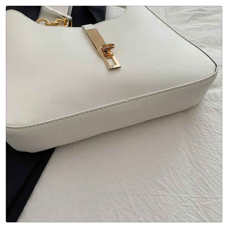 Brown Leather Crossbody Bag with Gold Chain for Women — feature 25