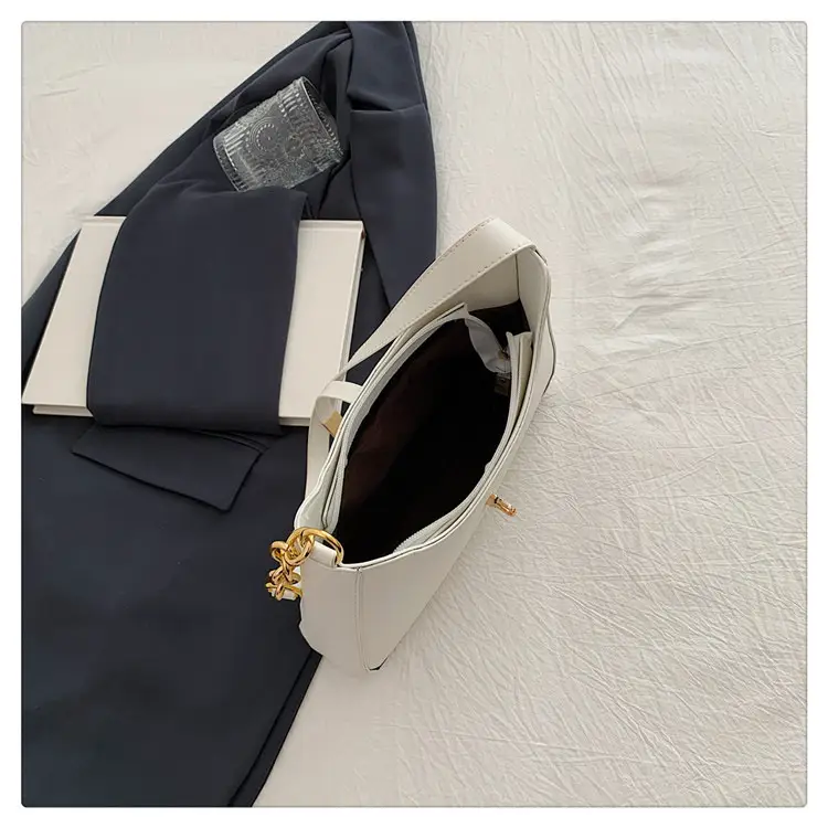 Brown Leather Crossbody Bag with Gold Chain for Women — feature 33