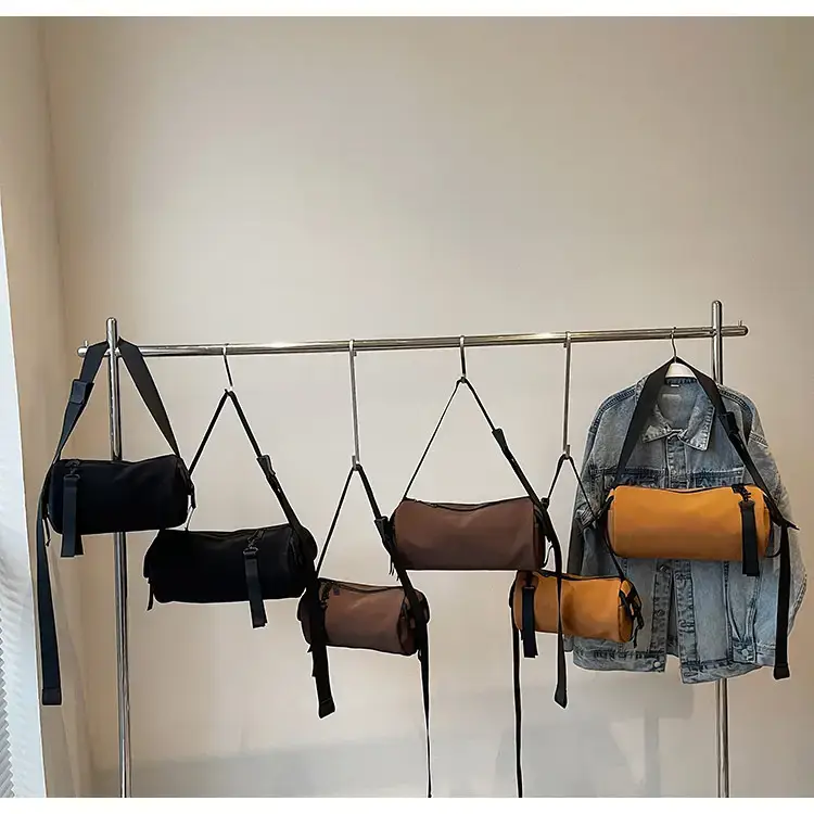 Black Crossbody Bag Large Capacity Women Men — feature 13
