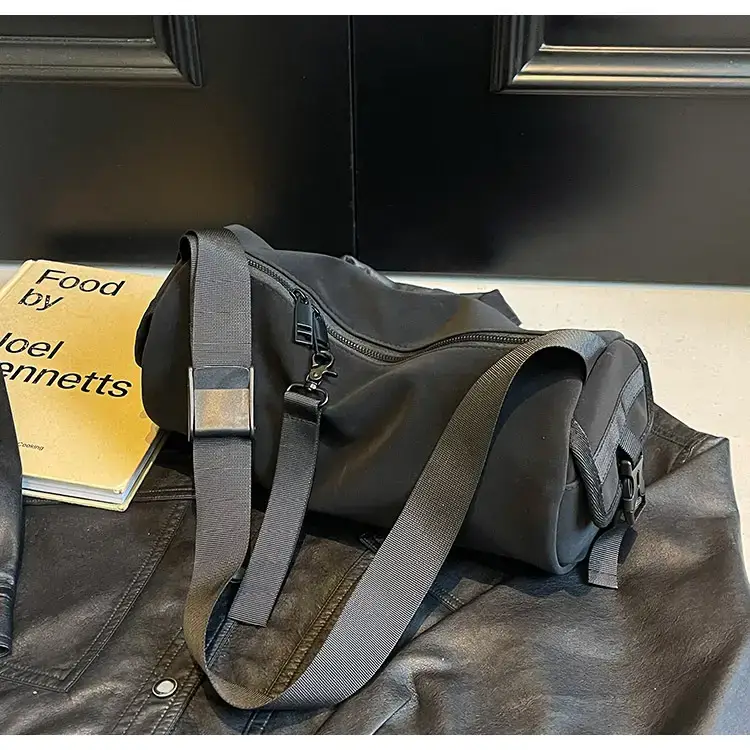 Black Crossbody Bag Large Capacity Women Men — feature 21