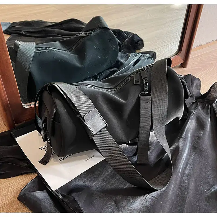 Black Crossbody Bag Large Capacity Women Men — feature 31