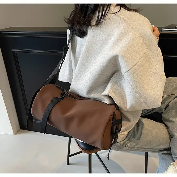 Black Crossbody Bag Large Capacity Women Men — feature 34