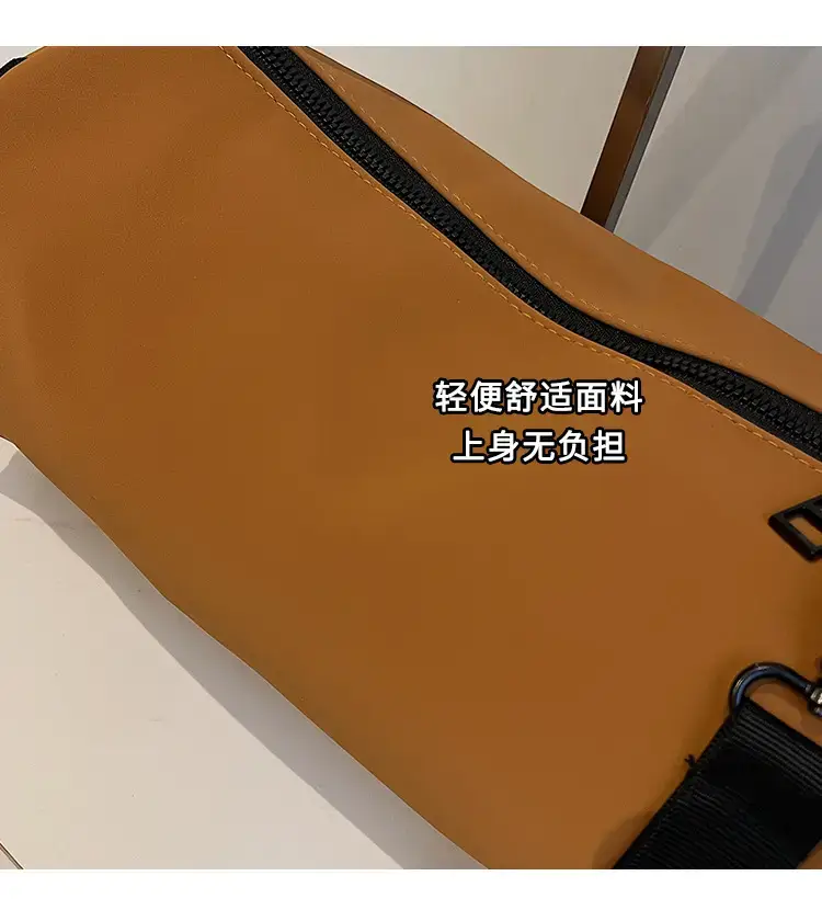Black Crossbody Bag Large Capacity Women Men — feature 5