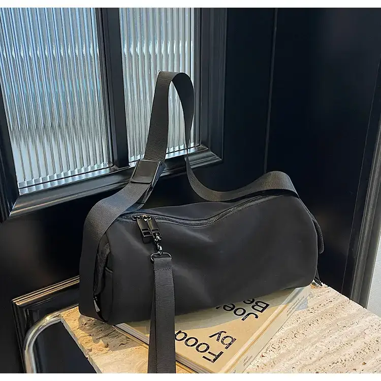 Black Crossbody Bag Large Capacity Women Men — feature 52