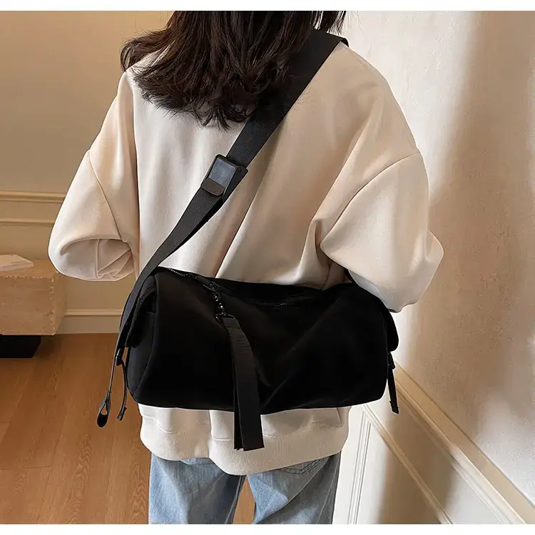 Black Crossbody Bag Large Capacity Women Men — feature 56
