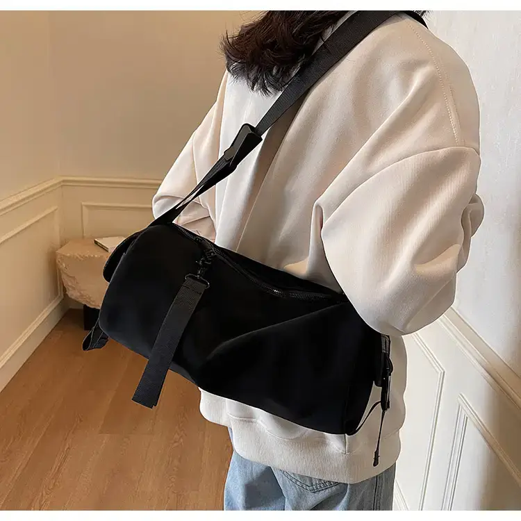 Black Crossbody Bag Large Capacity Women Men — feature 58