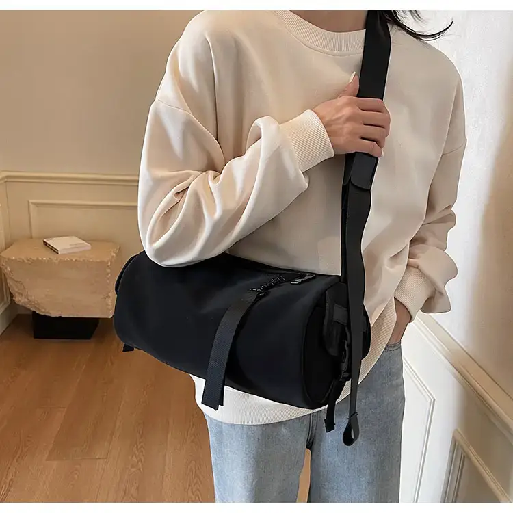 Black Crossbody Bag Large Capacity Women Men — feature 66