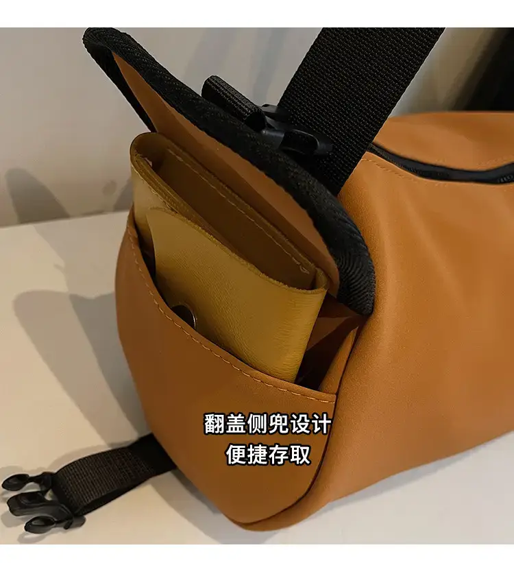 Black Crossbody Bag Large Capacity Women Men — feature 7