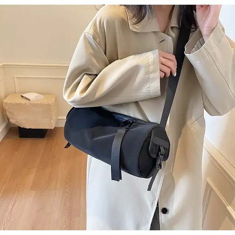 Black Crossbody Bag Large Capacity Women Men — feature 92