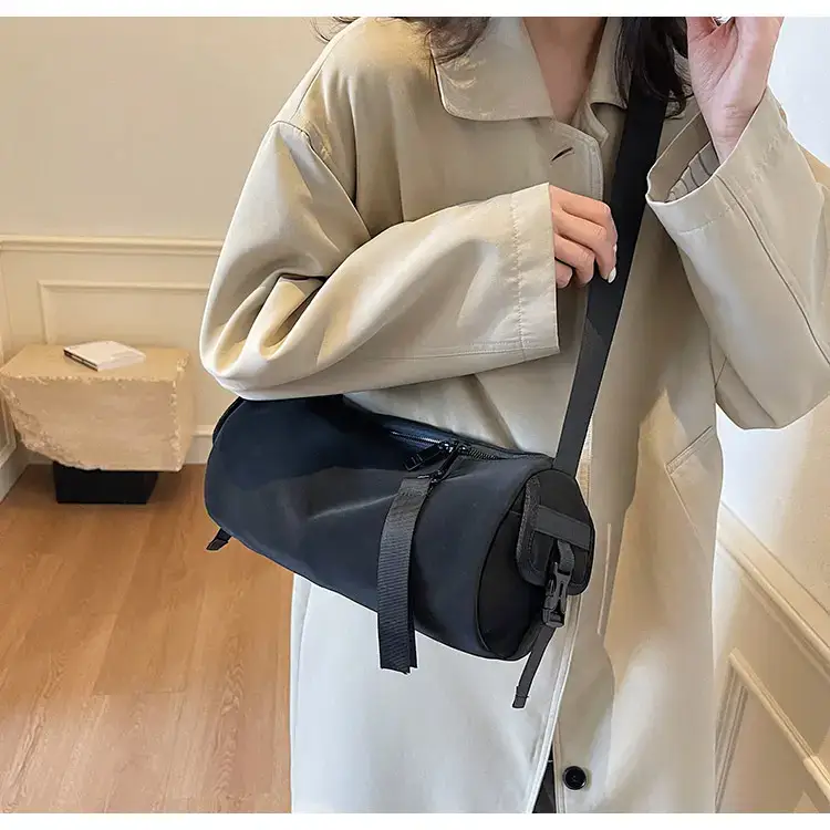 Black Crossbody Bag Large Capacity Women Men — feature 93