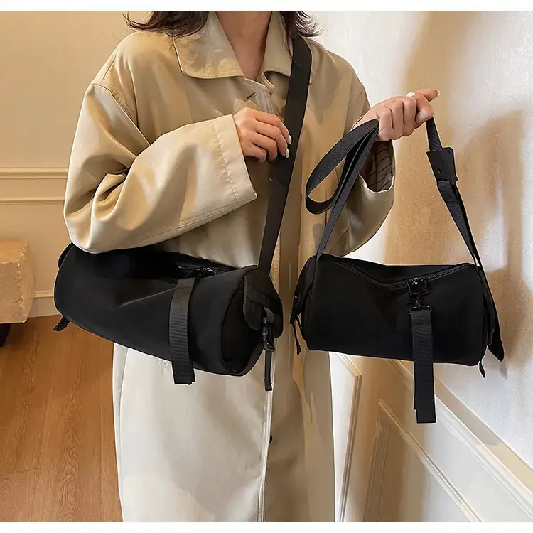 Black Crossbody Bag Large Capacity Women Men — feature 95