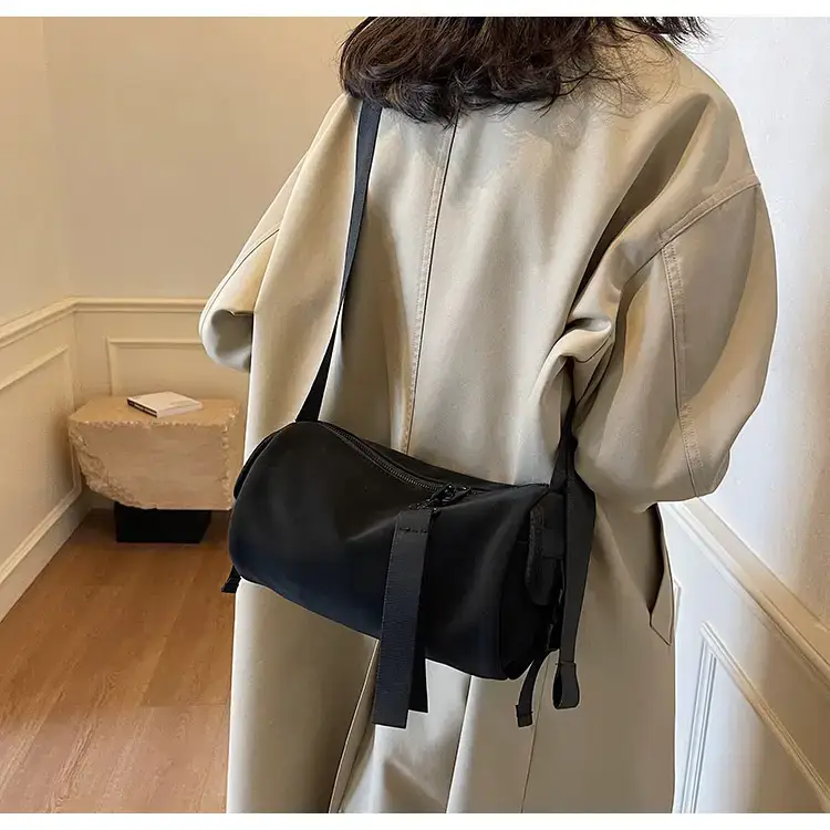 Black Crossbody Bag Large Capacity Women Men — feature 96