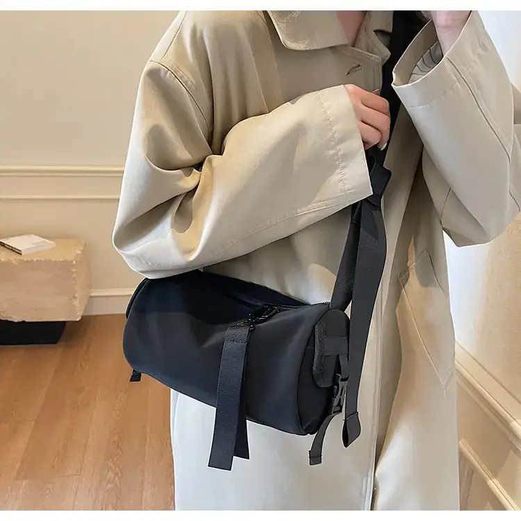 Black Crossbody Bag Large Capacity Women Men — feature 98