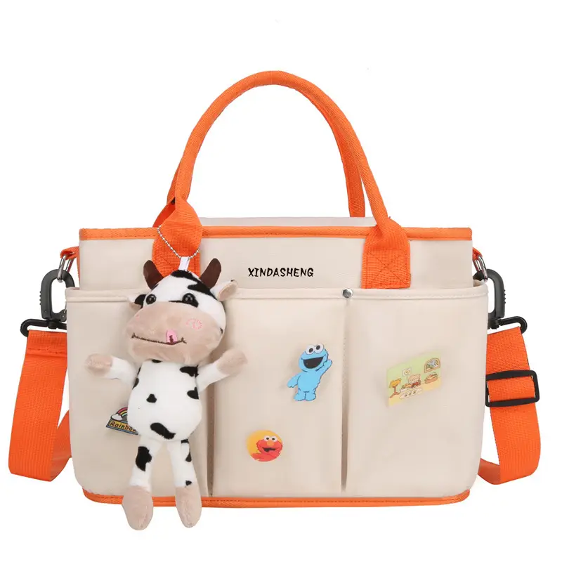 Large Capacity Baby Bag with Cat & Dragon Design - Image 11