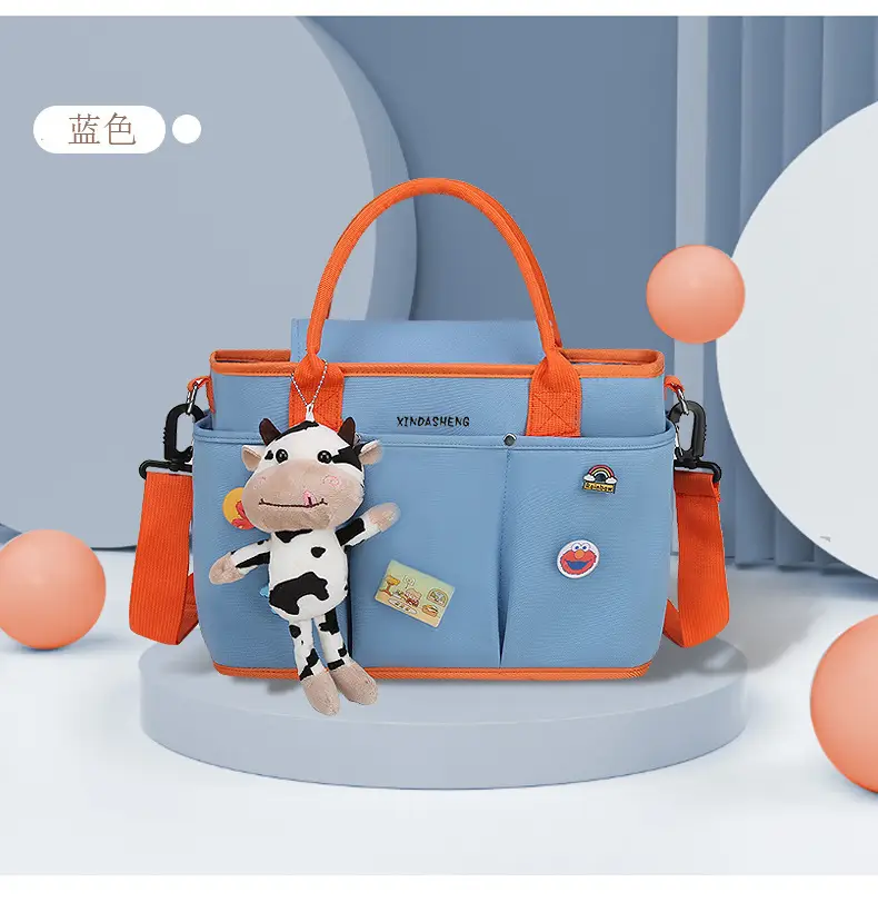 Large Capacity Baby Bag with Cat & Dragon Design — feature 15