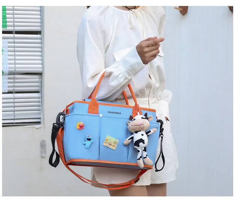Large Capacity Baby Bag with Cat & Dragon Design — feature 27