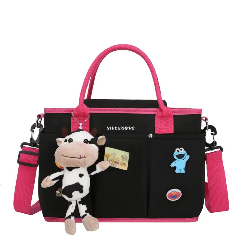 Large Capacity Baby Bag with Cat & Dragon Design - Image 2