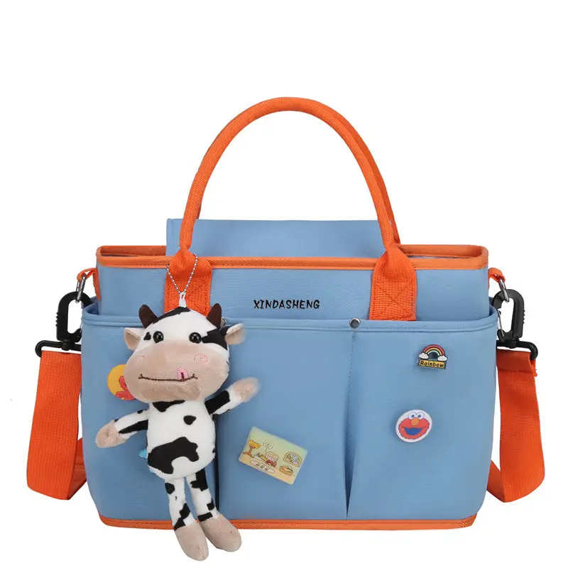 Large Capacity Baby Bag with Cat & Dragon Design - Image 3