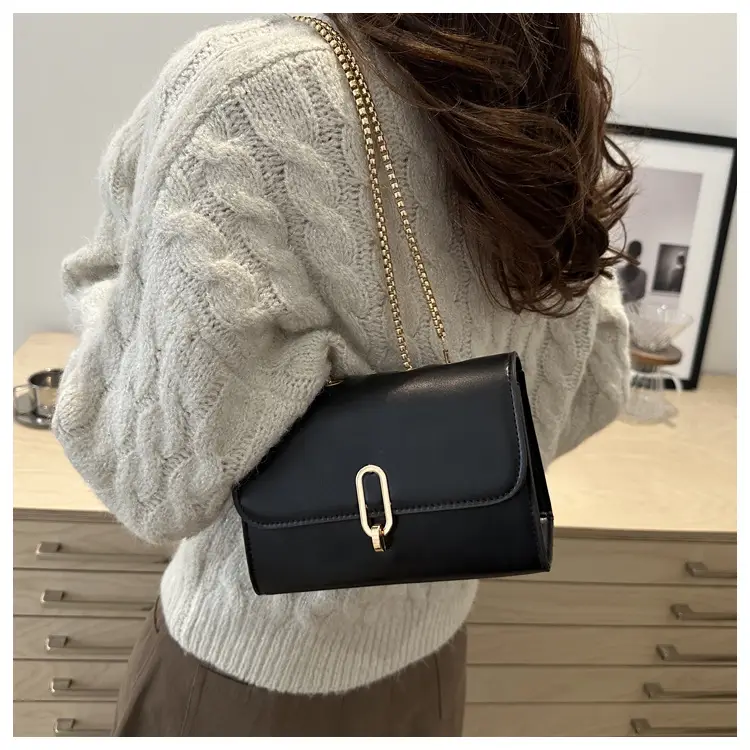 Red French Style Small Square Shoulder Bag for Women — feature 18