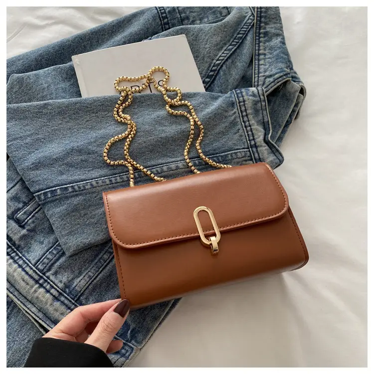 Red French Style Small Square Shoulder Bag for Women — feature 21