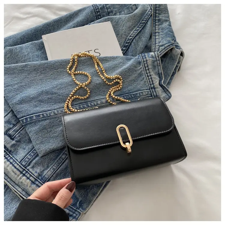 Red French Style Small Square Shoulder Bag for Women — feature 23