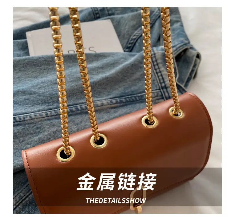 Red French Style Small Square Shoulder Bag for Women — feature 3