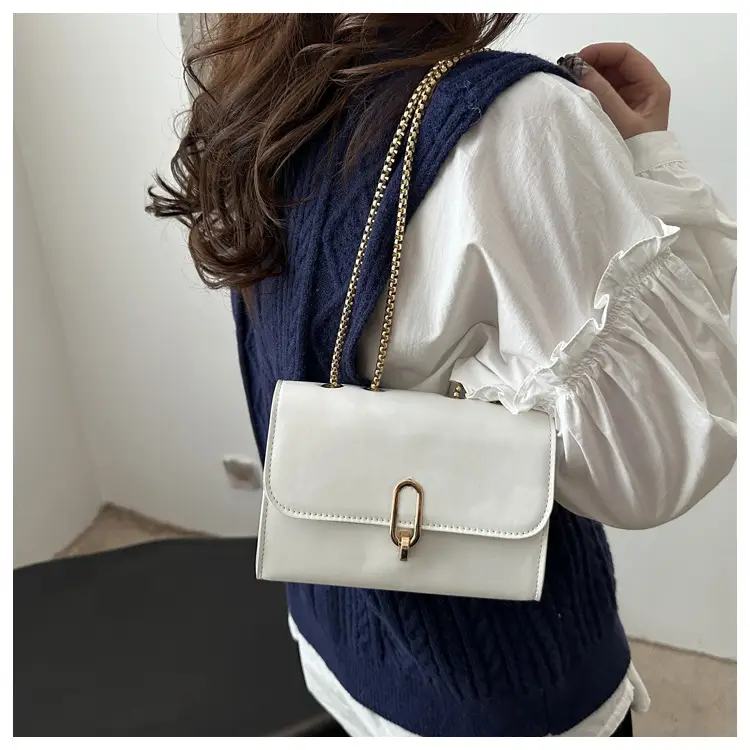 Red French Style Small Square Shoulder Bag for Women — feature 7