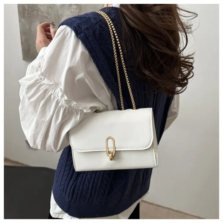 Red French Style Small Square Shoulder Bag for Women — feature 8