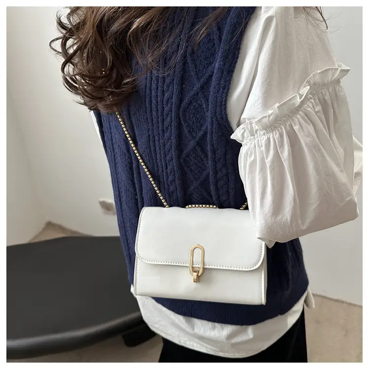 Red French Style Small Square Shoulder Bag for Women — feature 9
