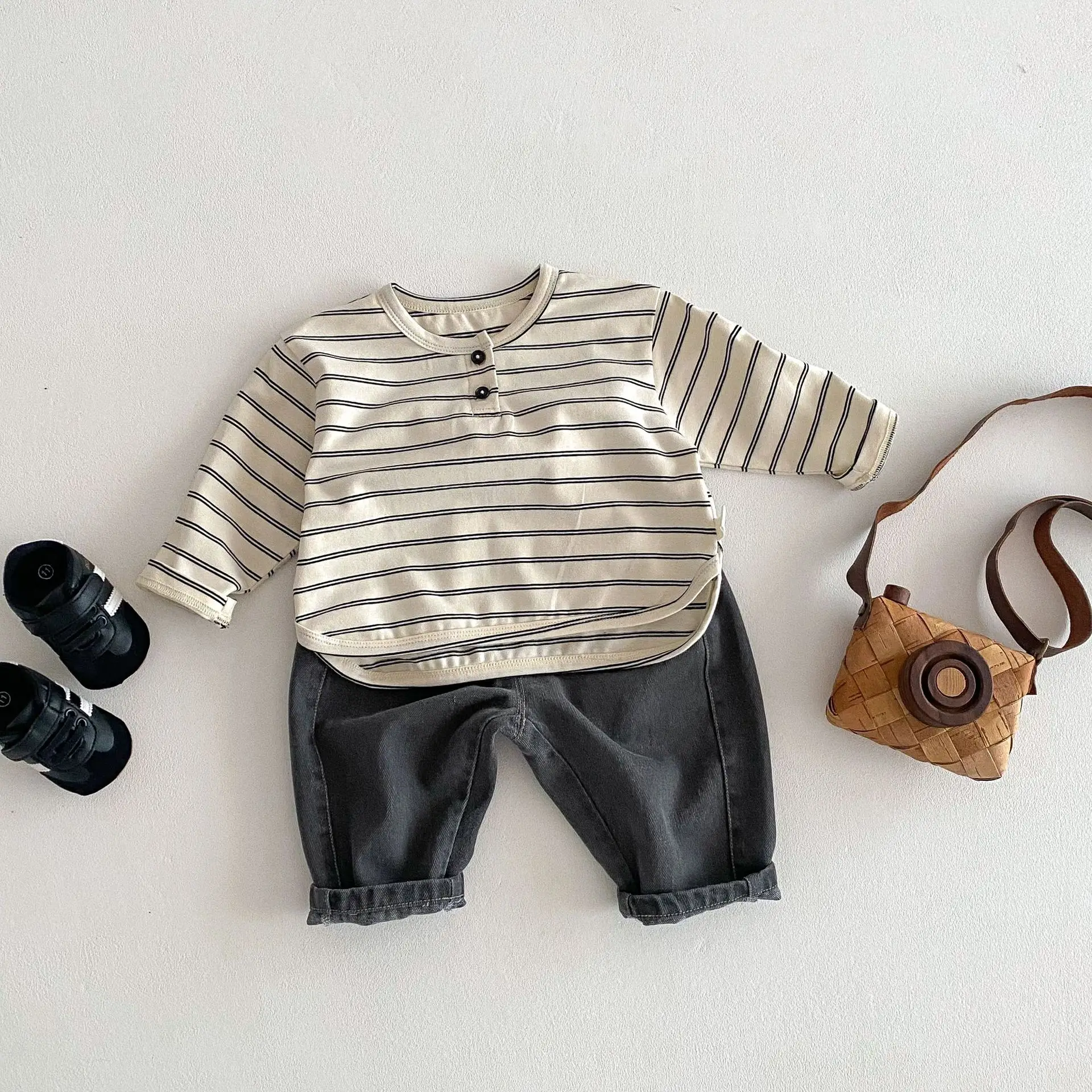 Spring Boys Striped T-Shirt 2025 New Arrival - Image 2