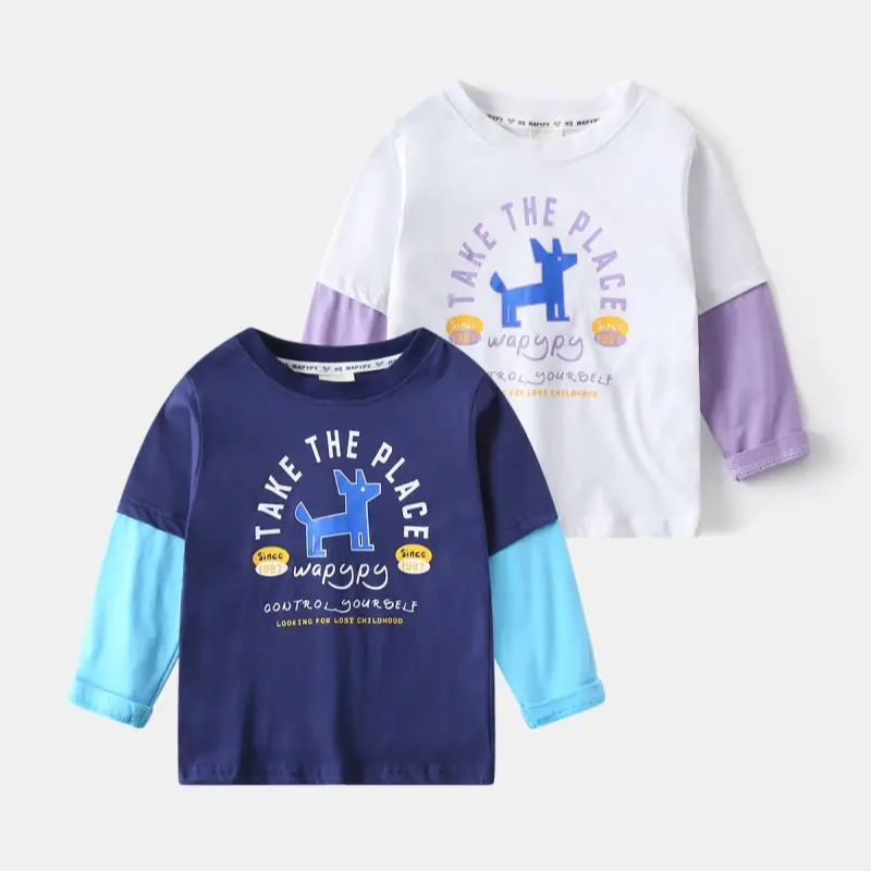 Children's Long Sleeve T-Shirt White Purple 2025 β feature 1