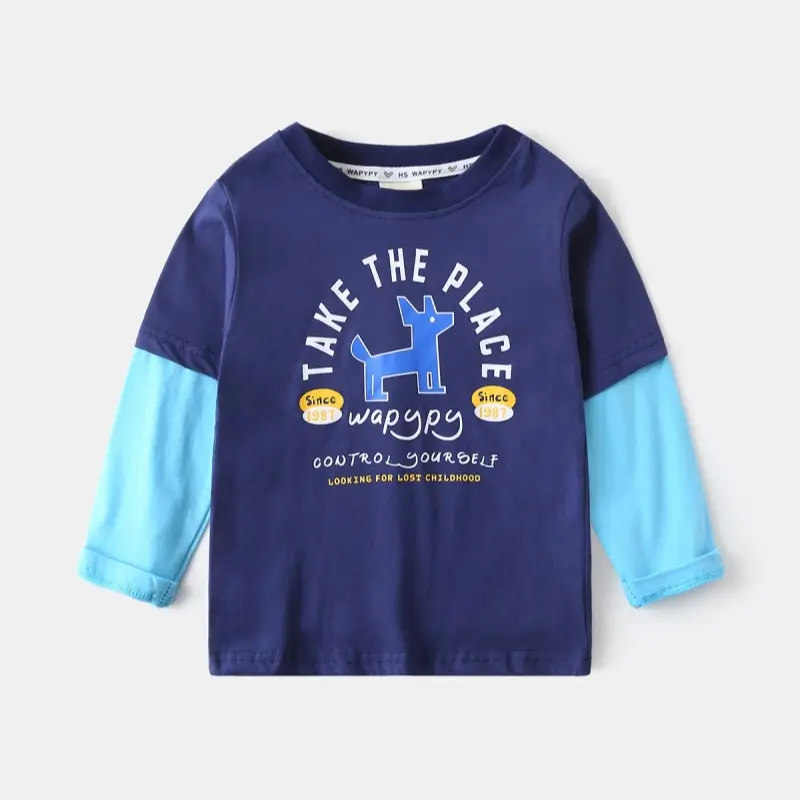 Children's Long Sleeve T-Shirt White Purple 2025 - Image 2