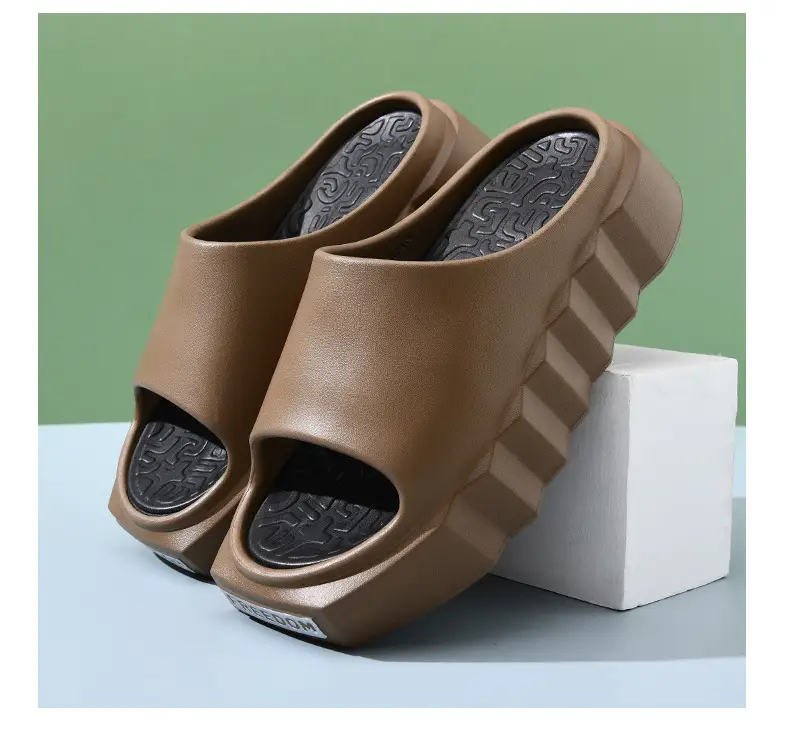 Women's summer all-match high-rise non-smelly feet slippers home non-slip wear-resistant excrement feeling sandals direct sales — feature 12