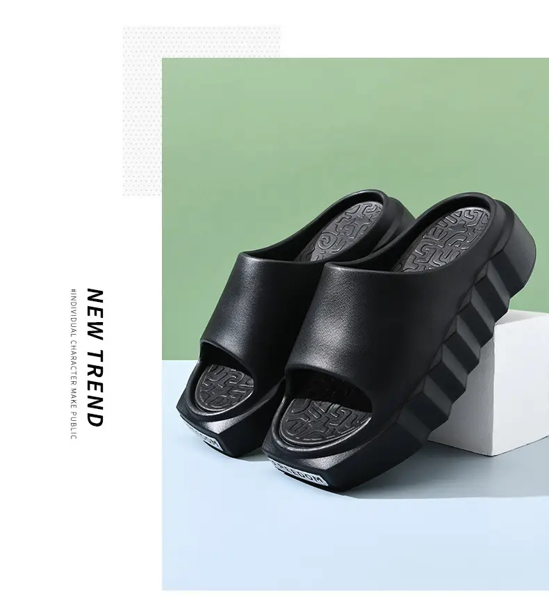 Women's summer all-match high-rise non-smelly feet slippers home non-slip wear-resistant excrement feeling sandals direct sales — feature 15