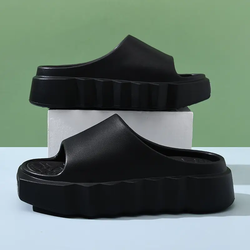 Women's summer all-match high-rise non-smelly feet slippers home non-slip wear-resistant excrement feeling sandals direct sales - Image 2